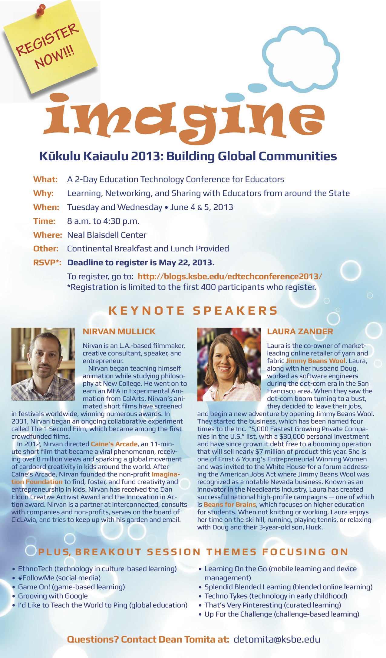 Announcing our Keynote Speakers
