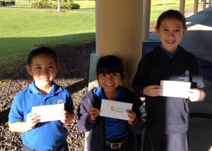 Congratulations to Olivia, grade K;  Kerilyn, grade 1; and Tehani, grade 2. They were our December K-2 ixl drawing winners!  