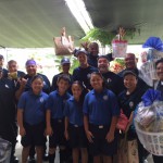 ʻAha ʻŌpio officers with our food services ʻohana