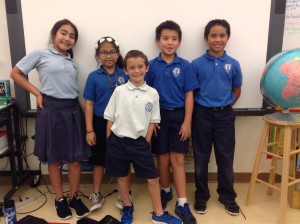 Nylessia, Kahele, Lucas, Damien, and Kāhili had perfect attendance