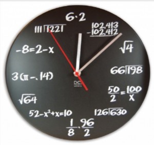 Check out this math clock!  Test your math skills!  :)