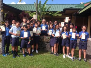 Mahalo Ms. Schroff for the books you had sent to us! :)