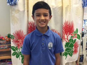 Congrats Brayden! Our keiki conductor for Founder's Day 2016!