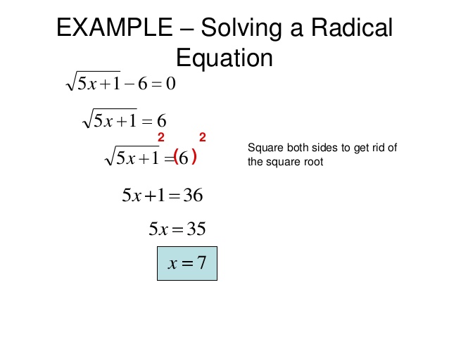 Solving Equations With Radicals Multiple Choice Worksheet