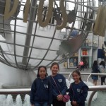 This is a picture of Alisha, Kaiyana, and Sara at the entrance of Universal Studios.