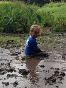 Enjoying the mud