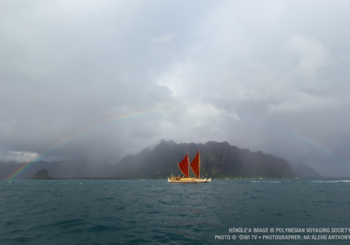 Hōkūleʻa at home in Kualoa-Haikpu'u