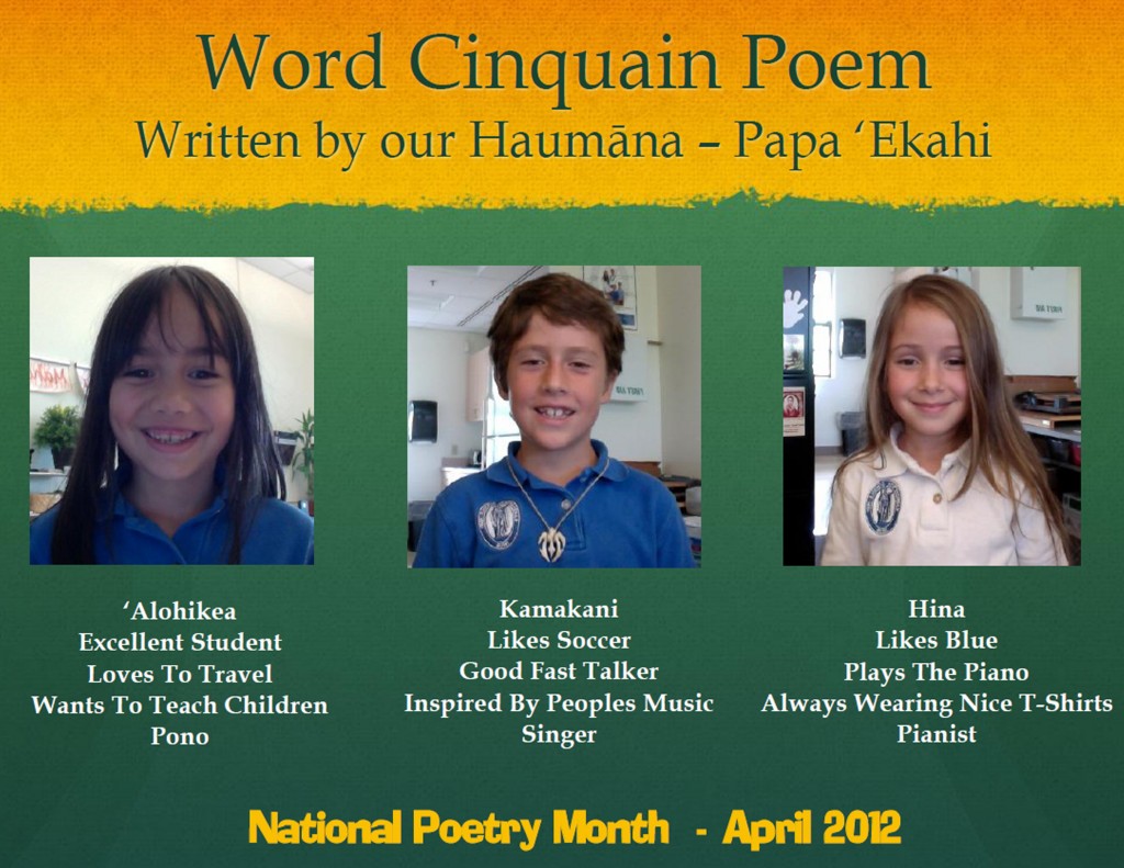 National Poetry Month 2012 Charles Reed Learning Center